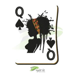Black Queen Digital Embroidery Design