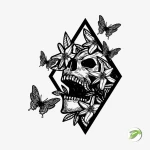 Skull Tattoo Vector Design