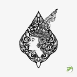 Woman Tattoo Vector Design