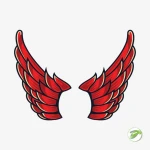 Red Wings Vector Design