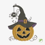 Pumpkin Hat Digital Embroidery Design