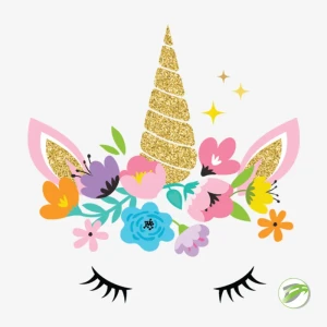 Floral Unicorn 3 Vector Design