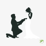 Silhouette Wedding Vector Design