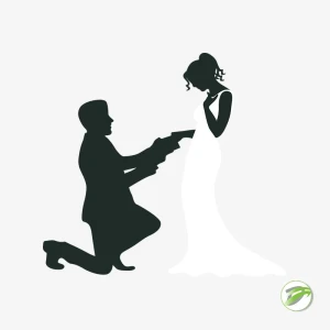 Silhouette Wedding Vector Design