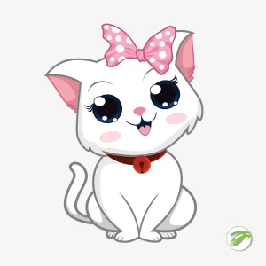 Adorable Cat Vector Design