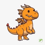 Baby Dragon Vector Design