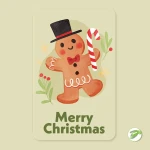 Gingerman Card Vector Design