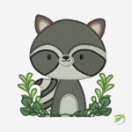 Raccoon Freebie Digital Embroidery Design