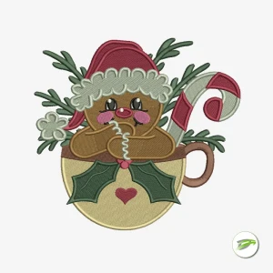 Ginger Bread Man Digital Embroidery Design