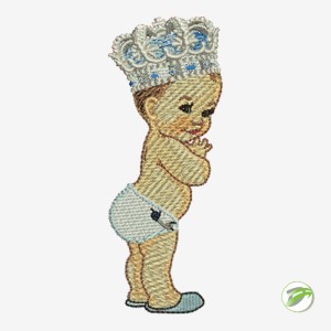 Baby King Digital Embroidery Design