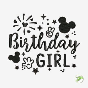 Birthday Girl Digital Embroidery Design