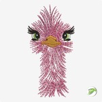 Ostrich Digital Embroidery Design