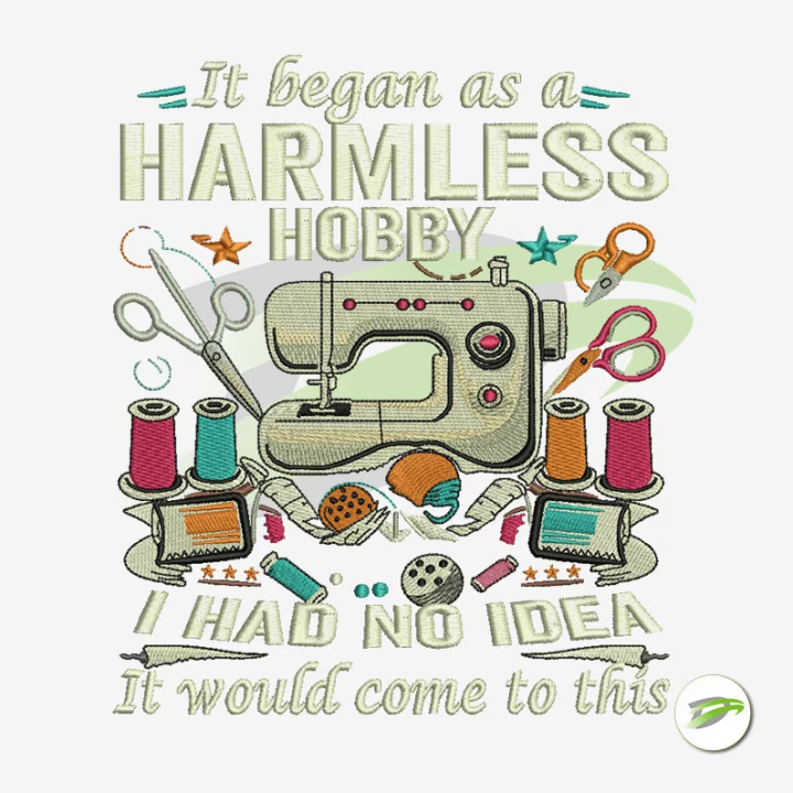 Harmless Hobby Embroidery Design