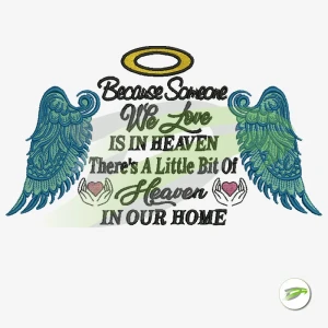 Heaven Wings Digital Embroidery Design