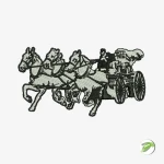 Horse Ride Digital Embroidery Design