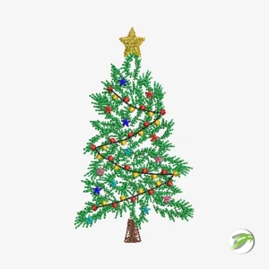 Lets Decorate Christmas Tree Digital Embroidery Design