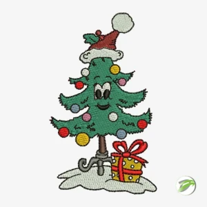 Christmas Tree Stand Embroidery Design