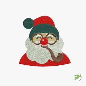 Smoking Santa Digital Embroidery Design