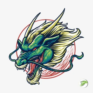 Dragon Head Vector Design