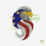 American Eagle LC Embroidery Design