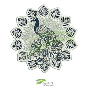 Peacock FSL Digital Embroidery Design