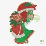 Christmas Girl Embroidery design