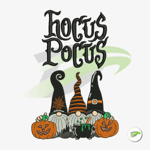 Hocus Pocus Gnome Embroidery Design