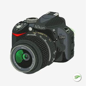 Camera Embroidery Design