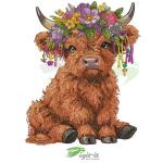 Highland Calf Digital Embroidery Design