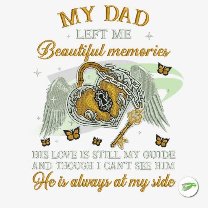 Beautiful Memories | Father's Day Embroidery Design