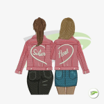 Sister Hood Embroidery Design