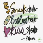 Snack Dealer | Boo Boo Healer | Kiss Stealer | Embroidery Design