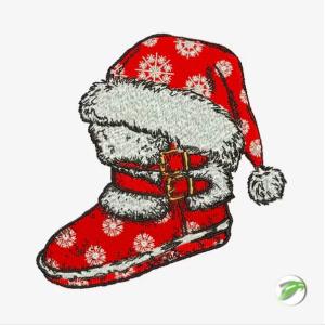 Christmas Shoe Digital Embroidery Design