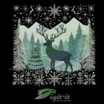 Winter Deer Digital Embroidery Design