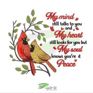 Cardinal Quote Digital Embroidery Design
