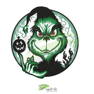 Haunted Grinchmas 8 inches Digital Embroidery Design