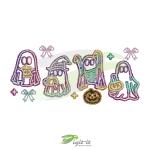 Glittery Ghost Digital Embroidery Design
