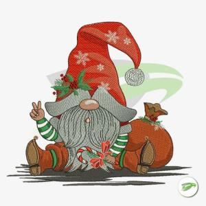 Xmas Gnome Embroidery Design