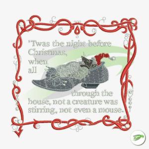 Twas the night | Machine embroidery design