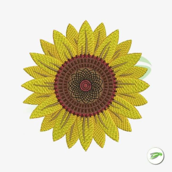 Sunflower Embroidery Design